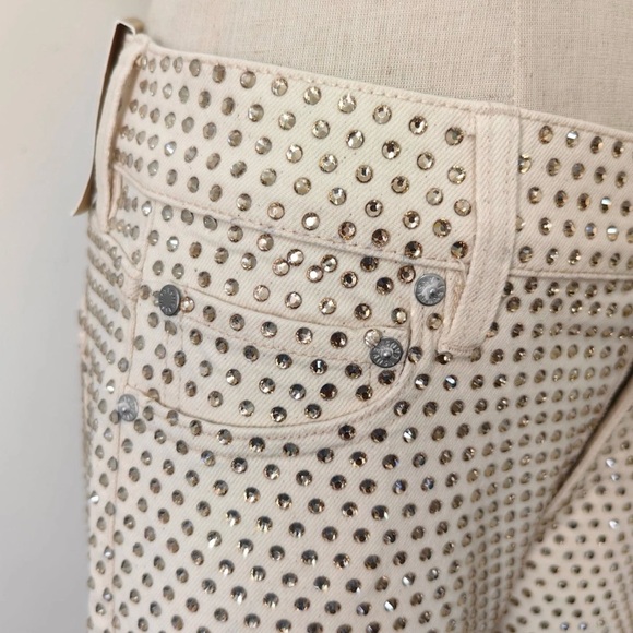 Alice and Olivia EMBELLISHED JEAN New with Tag - Picture 8 of 9